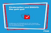 Kinderseiten und DSGVO: Das geht gut! · lem die Rechte der betroffenen Personen und die Transpa-renz- und Dokumentationspflichten derjenigen, die für die Datenverarbeitung verantwortlich