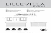 DE Lillevilla 428 · Sollte das Produkt nicht gleich aufgebaut werden, emp-fiehlt sich dessen angfristigere Lagerung in Innenräumen oder einem sonst gut geschützten Ort. Es lohnt