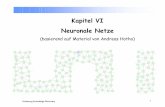 Kapitel VI Neuronale Netze - Fachgebiet Wissensverarbeitung · 1972 Kohonen Assoziativspeicher 1974 Werbos entwickelt Backpropagation Algorithm 1976 Grossberg entwickelt ART1 Modell