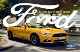 MUSTANG BLACK SHADOW EDITION - Ford DE · Liebe auf den ersten, Begeisterung auf den zweiten Blick: Als Ford Mustang Black Shadow Edition kommt unsere Ikone nicht nur mit einem noch