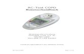 RC-Test COPD Benutzerhandbuch - cegla.de · Autoklav. möglich? Empfohlene Disinfektionsmittel SafeTway Mundstück oder BVF Pappe / ABS Einweg – Einmalige Verwendung Nein Einweg