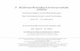 7. KölnerKinderUniversität 2009 · Entdeckung der sogenannten Dien-Synthese, einer Methode, um ringförmige Verbindungen herzustellen, wofür Diels und Alder 1950 gemeinsam den