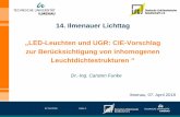 „LED-Leuchten und UGR: CIE-Vorschlag zur Berücksichtigung ... · + klare Anforderungen an Messmittelfähigkeit (