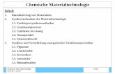 Chemische Materialtechnologie - FH Münster · Chemische Materialtechnologie Folie 3 Prof. Dr. T. Jüstel 1. Klassifizierung von Materialien Nach ihrer Anwendung • Strukturmaterialien