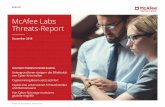 McAfee Labs Threats-Report · Wir freuen uns sehr, Ihnen in diesem Bericht die neuen Erkenntnisse sowie ein neues Format präsentieren zu können. Das Feedback unserer Kunden ist