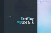 z ErstiTag WS2017/18 - fh-erfurt.de · 1. Einführungsveranstaltung Insgesamt 79 Erstsemester wurden am Montag dem 16.09.201, zuerst von allen Dozenten und anschließend von ihren