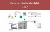 HPLC - geochemie.ifg.uni-kiel.de · HPLC Säulen Typ der Säule, Lösungsmittelzusammensetzung und Flussrate bestimmen den Druck der Applikation Typische Partikelgröße bewegt sich
