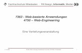 7363 - Web-basierte Anwendungen 4750 – Web-Engineeringwerntges/lv/wba/pdf/ws2008/wba-6-rest.pdf17.12.2008 © 2005, 2008 H. Werntges, Studienbereich Informatik, FB DCSM, FH Wiesbaden
