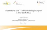 Rechtliche und Finanzielle Regelungen in Horizont 2020 .Rechtliche und Finanzielle Regelungen in