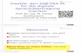 FreeDV- den SSB-TRX fit für die digitale Sprachübertragung ...homepages.hs-bremen.de/~hartje/pub/2014/hamradio/freedv/digitale... · Hamradio-2014/Dr. Ha, 29.06.2014/3 Was wäre