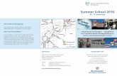 Summer School 2016 - Universität Heidelberg · Das Konzept der Summer School Mit der Summer School 2016, die wir in Zusammenarbeit mit der Professur für Internationale Beziehungen