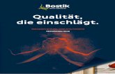 PROGRAMM 2018 die einschlägt. - bostik.com · TECHNISCHE KLEB- UND DICHTSTOFFE PROGRAMM 2018 Bostik GmbH An der Bundesstraße 16, 33829 Borgholzhausen Tel. 0 54 25 / 801 0, Fax 0