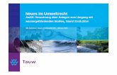 Neues im Umweltrecht - ihk-arnsberg.de · 3 Umgang mit wassergefährdenden Stoffen im Wasserrecht in Zukunft §§62, 63 WHG 2009 AwSV – Verordung über Anlagen zum Umgang mit wassergef