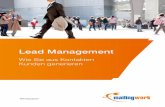 Lead Management - Wie Sie aus Kontakten Kunden generieren · terempfehlungen, Profiländerungen, Social Media Links etc. • Vergleichende Auswertung beliebiger Ziel gruppen und Kennzahlen