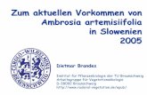 Ambrosia in Slowenien - ifp2.rz.tu-bs.deifp2.rz.tu-bs.de/brandes/geobot/lit/ambrosia_slo.pdf · artemisiifolia zusammen mit Commelina communis, Impatiens parviflora und Amaranthus