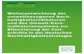 Weiterentwicklung der umweltbezogenen ... · A proposal for a metadata information system consist- ing of indicators and data factsheets was elaborated to better handle flow of information