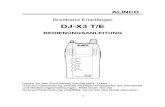 DJ-X3 T/E - mods-ham.darc.de DJ-X3-DE.pdf  ALINCO Breitband Empf¤nger DJ-X3 T/E BEDIENUNGSANLEITUNG