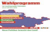 zur Landtagswahl Thüringen am 27. Oktober 2019 · die machen eine Politik im In-teresse der Monopole. Unsere Kandidatur ist eine Kampfansage: an die Rechts-entwicklung der Regierung