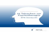 Bundespsychotherapeutenkammer (Hrsg.) 10 Tatsachen zur ... · Zusammenfassung: Die Diagnose einer psychischen Erkrankung erfolgt aufgrund expliziter diagnostischer Kriterien und definierter