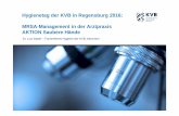 Hygienetag der KVB in Regensburg 2016: MRSA-Management in ... · Hautulcus, Gangrän, chron. Wunde/n, tiefe Weichgewebe-Infektion MRSA-Abstriche (Screening/Kontrollen): Nasenvorhöfe