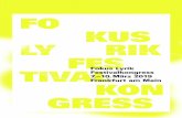 Fokus Lyrik Festivalkongress 7–.10. März 2019 Frankfurt am ... Lyrik Programm.pdf · Das Gedicht entspricht auf eine vertrackte oder offensichtliche Weise der Gegenwart, sagt die