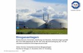 Biogasanlagen Planen – Errichten - Betreiben · Anforderungen an Behälter/Fermenter Gärbehälter müssen mit jederzeit wirksamen Sicherheitseinrichtungen versehen sein, die eine