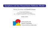 Symphony und das Hierarchische Reflexion Modellist/wsr2004/slides/simon.pdf · sp¨ater: Modul und hierarchische Reﬂexion Sicht Mapping Rules Hypothetical Views: high-level Modulsicht