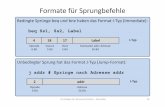 Formate f¼r Sprungbefehle - unikorn/lehre/gdra/ss18/03 MIPS...  Formate f¼r Sprungbefehle Grundlagen