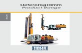Lieferprogramm Product Range - hausherr.de · HAUSHERR System Bohrtechnik develops and manuf- actures hydraulic drill rigs and drilling accessories for the use in quarries, open-cast