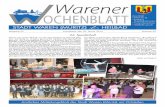 W STADT WAREN (M RITZ) HEILBAD · Warener Wochenblatt – 2 – Nr. 02/2016 Beste Nachwuchssportlerin Als Beste Nachwuchssportlerin 2015 wurde die zehnjährige Klara Schnur vom Müritz-Sportclub
