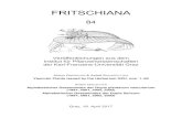 FRITSCHIANA - static.uni-graz.at · His doctoral thesis with the title “Beiträge zur Anatomie und Systematik der Cyperaceen” was approved in 1887. In autumn 1888 he started as