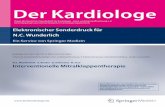 Der Kardiologe - kardio-darmstadt.de · CME Interventional mitral valve therapy Abstract Mitral balloon valvuloplasty for rheumatic mitral valve stenosis was the first percutaneous