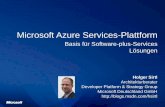 Microsoft Azure Services- .Microsoft Azure Services-Plattform Basis f¼r Software-plus-Services L¶sungen