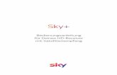 Bedienungsanleitung Sky+ HD-Receiver für Satellitenempfang · 3 Lieferumfang Wenn Du den Receiver auspackst, vergewissere dich, dass die folgenden Teile enthalten sind: Um Funktionsstörungen