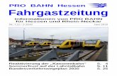 Informationen von PRO BAHN für Hessen und Rhein-Neckar · PRO BAHN Hessen Fahrgastzeitung Informationen von PRO BAHN für Hessen und Rhein-Neckar Nr. 112 / 2-2016 Juni 2016 Reaktivierung