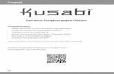 Das neue Fungizid gegen Oidium - belchim-agro.de · Kusabi® K Kulturverträglichkeit Kusabi ist nach bisherigem Kenntnisstand in allen Sorten verträglich. Anwendungstechnik Ansetzen