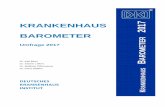 KRANKENHAUS 2017 BAROMETER - dki.de · 4 K S B ER 2017 die Ergebnisse des Einleitung Das Deutsche Krankenhausinstitut (DKI) stellt mit dem vorliegenden Bericht Krankenhaus Barometers