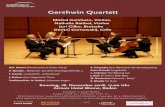 Gershwin Quartett - korendfeld.ch · Die vier Musiker, die seit 1990 als Ensemble auftreten, haben sich keinem Stil, keiner Epoche und keinem Komponisten gewidmet. Etablierte Juwelen