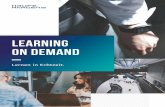 Learning on Demand - haufe-akademie.de · 2 3 Wirksamkeit durch praxisbezug Learning on Demand setzt auf Lernen im direkten Anwendungskontext – und damit auf ebenso kurzfristige