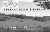Irrgeister - Willkommen beim VNV · IRRGEISTER 1/2006 1 IRRGEISTER Naturmagazin des Vereins für Natur- und Vogelschutz im HSK e.V. 25 Jahre VNV - Rückblick, Einblick, Ausblick 23.