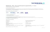 WAKOL RP 107 Entkopplungsplatte, 7 mm · Seite 1 von 3 WAKOL RP 107 Entkopplungsplatte, 7 mm Technische Information Anwendungsbereich Polyesterfaserplatte zur Entkopplung und Trittschallminderung