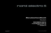 Nord ElEctro 5 BENutzErhaNdBuch oS V1 .bestm¶gliche Emulation klassischer, elektromechanischer Keyboards