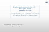 Steuerrechtsordnung und Berufspraxis im Steuerrecht in ... fileEuropäisches und Internationales Steuerrecht Vorlesung Prof. Dr. Gröpl Saarbrücken –09.07.2019 Steuerrechtsordnung