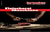 Fleischerei Maschinen - brocks-online.de · Sc hneidsystem: Unger D114 Außenmaße: 800 x 1060 x 1160 mm Anschluss: 400V 9kW . weitere Größen auf Anfrage 10 FÜLLMASCHINEN Talsa