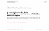 Handbuch für Landschaftsqualitäts- beiträge - blw.admin.ch · Handbuch LQB im Kt SG - 05.06.2015.docx Seite 2 von 100 Anmerkung des Landwirtschaftsamtes Das vorliegende Dokument