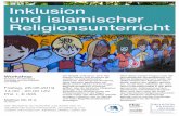 Inklusion und islamischer Religionsunterricht - uni-giessen.de fileWorkshop Professur für Islamische Theologie und ihre Didaktik, JLU Gießen Freitag, 28.06.2019 14.00 - 20.00 Uhr