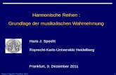 Harmonische Reihen : Grundlage der musikalischen Wahrnehmungspecht/material/slides/Specht_Frankfurt_2011.pdf · die musikalische Begabung bzw. Veranlagung. Die Grundton-Hörer haben