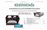 Gebrauchsanweisung EVOIII-750 Version 1.2 · Genesis GmbH & Co. KG  Telefon: +49(0)7231 – 720 490 Schulerstr. 22, 75180 Pforzheim info@genesis.de Fax: +49(0)7231 – 720 487