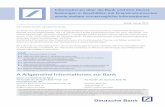 A Allgemeine Informationen zur Bank - static.liqid.destatic.liqid.de/documents/joint/DB-Informationen_ueber_die_Bank.pdf · 2 Zuständige Filiale Die für die Geschäftsverbindung