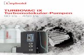 TURBOVAC iX Turbomolekular-Pumpen 90 l/s - 450 l/s · Maximale Leistung Dank seines variablen Rotor- und Holweckstufen-Designs bietet unsere neue TURBOVAC iX-Produktlinie auch bei